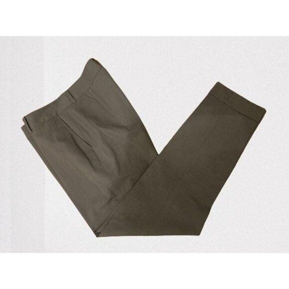 Lafayette 148 New York Wool Trousers Pants with Cuff Green/Gray Color Size 6 - Picture 2 of 6